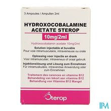 Afbeelding in Gallery-weergave laden, Hydroxocobal.acet. Amp 3x10mg/2ml
