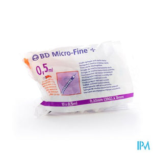 Bd Microfine+ Ins.sp.demi 0,3ml 30g 8mm 100 324826