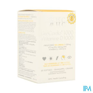 Unocardio 1000 + Vit D 1000 Softgels 60