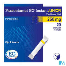 Load image into Gallery viewer, Paracetamol EG Inst.Junior250Mg Van-Aardb.Zakje 20
