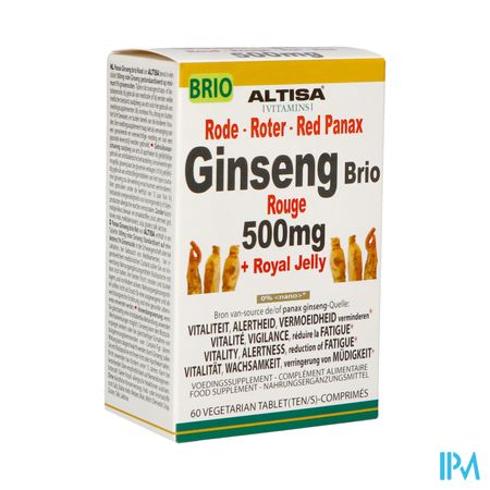 Altisa Ginseng Rood Brio 500mg Comp 60