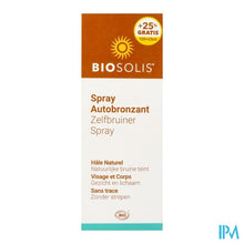 Afbeelding in Gallery-weergave laden, Biosolis Zelfbruiner Spray 100ml+25ml Grat.
