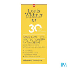 Afbeelding in Gallery-weergave laden, Widmer Face Sun Protection Anti-ageing 30 Zonder Parfum 50ml
