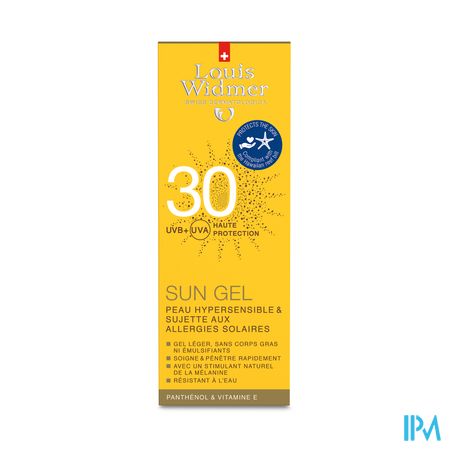 Widmer Sun Gel Ip30 Parf Tube 100ml