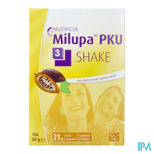 Load image into Gallery viewer, Milupa Pku 3 Shake Chocolade Zakje 10x50g

