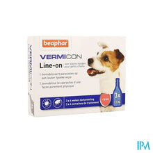 Load image into Gallery viewer, Beaphar Vermicon Line-on Kleine Hond 3x1,5ml
