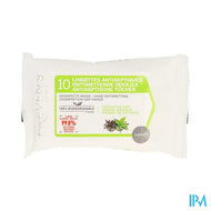 Preven's Doekjes A/septisch Groene Thee Pocket 10