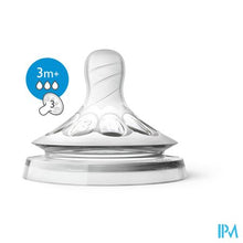 Load image into Gallery viewer, Philips Avent Natural 2.0 Zuigspeen 3 Gaatjes SCF043/27
