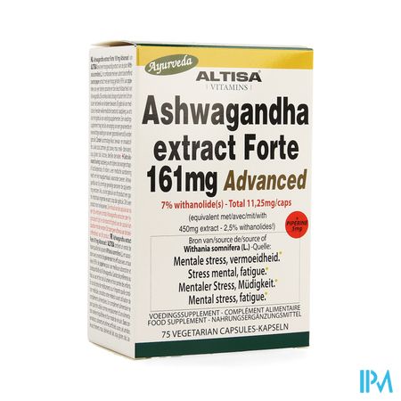 Altisa Ashwagandha Forte 161mg Advanced Caps 75