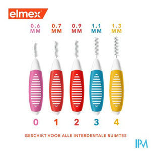 Elmex Set Interdentale Borsteltjes Iso 1 0,7mm 8