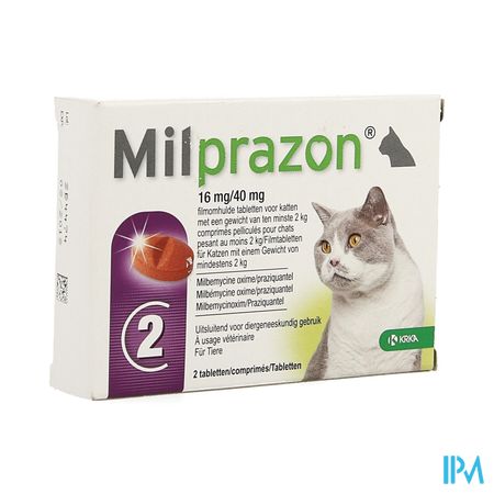 Milprazon 16mg/ 40mg Kat +2kg Comp 1x2
