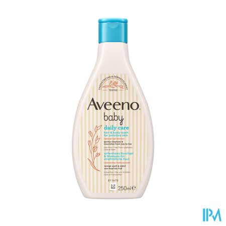 Aveeno Baby Daily Care Wasgel Haar & Lichaam 250ml