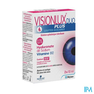 Visionlux Plus Oogdruppels Duo Fl 2 X 10ml