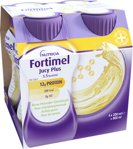 Fortimel Jucy Plus Peer Vlierbloes. 4x200ml 185088