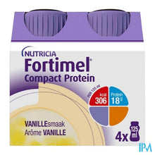 Afbeelding in Gallery-weergave laden, Fortimel Compact Protein Vanille 4x125ml
