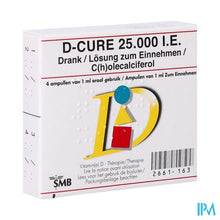 Afbeelding in Gallery-weergave laden, D-cure 25 000 I.E. - 4 Drinkbare Ampoules
