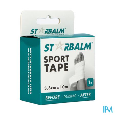 Star Balm Sport Tape 3,8cm X 10m Wit 1 Individ.