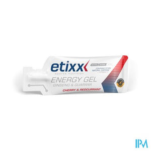 Etixx Ginseng&guarana Energy Gel Red Currant-cherry 12x50g