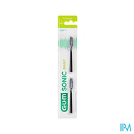 Gum Sonic Daily Batterij Tanden Opzetborstel Zwart