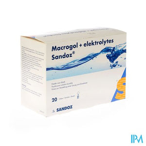 Macrogol + Elektr Sandoz Pdr Ciroensmaak 20x13,7g