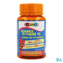 Afbeelding in Gallery-weergave laden, Pediakid Vitaminen D3 Gommetjes 68
