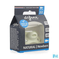 Difrax Fopspeen Natural Newborn Uni/pure Cr/popc.