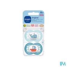 Afbeelding in Gallery-weergave laden, Mam Fopspeen Original Pure Siliconen 16m+ Jongen
