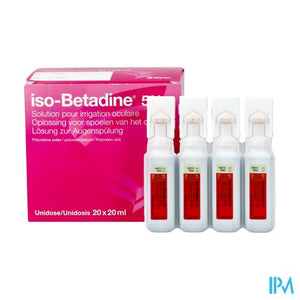 Iso Betadine Sol Oculaire-spoelen Oog 20udx20ml 5%