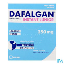 Load image into Gallery viewer, Dafalgan Instant Junior Aardbei 250mg Gran Zakje20
