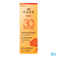 Afbeelding in Gallery-weergave laden, Nuxe Melting Sun Face Cream Ip30 Tube 50ml
