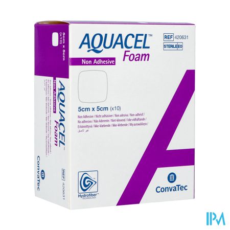 Aquacel Foam Non Adhesief 5x5cm 10