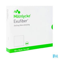 Exufiber Ag Gel.fibre Dressing Ster 10 X 10cm 10