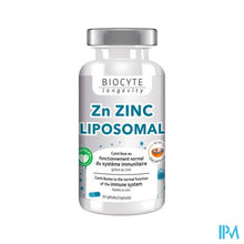 Load image into Gallery viewer, Biocyte Zinc Lipsome Caps 60
