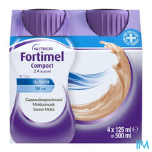 Load image into Gallery viewer, Fortimel Compact 2.4kcal Mokka 4x125ml
