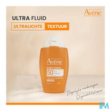 Afbeelding in Gallery-weergave laden, Avene Zon Spf50 Ultra Fluid Invisible 50ml
