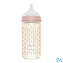 Afbeelding in Gallery-weergave laden, Suavinex Bonhomia Bottleglas Sili.featherpink240ml

