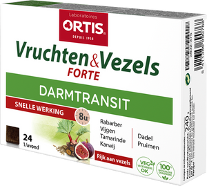 Ortis Vruchten & Vezels Forte Blokje 24