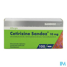 Afbeelding in Gallery-weergave laden, Cetirizine Sandoz comp 100 X 10mg
