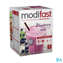 Load image into Gallery viewer, Modifast Lcd Flavoured Drink Blueberry 8x55g
