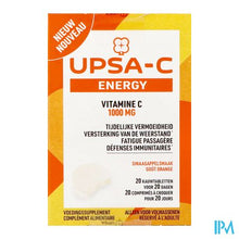 Afbeelding in Gallery-weergave laden, Upsa C Energy 1000mg Kauwtabl 20
