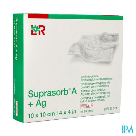 Suprasorb A+ag Kp Alg. Calc10x10cm 10 20571 149266