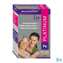 Load image into Gallery viewer, Mannavital Ijzer Platinum V-caps 60
