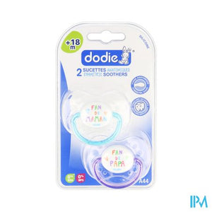 Dodie Fopspeen Anatomisch Silic. +18m Fan A44 2