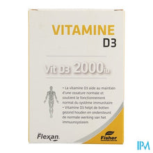 Afbeelding in Gallery-weergave laden, Fisher Flexan Vit D3 2000 Iu Caps 60
