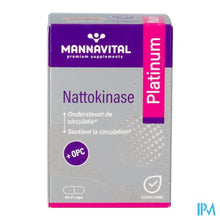 Afbeelding in Gallery-weergave laden, Mannavital Nattokinase Platinium V-caps 90

