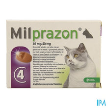 Afbeelding in Gallery-weergave laden, Milprazon 16mg/ 40mg Kat +2kg Comp 1x4
