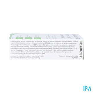 Gingefort Pg Pharmagenerix Caps 40