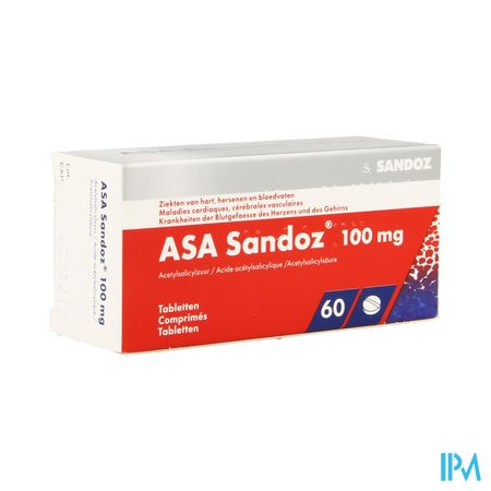 Asa Sandoz 100mg Tabl 60 X 100mg