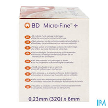 Load image into Gallery viewer, Bd Microfine+pentap. Pennaald. 0,23mm 32gx6mm 100
