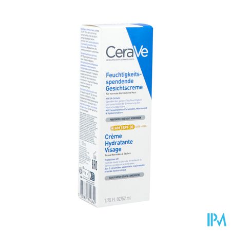 Cerave Creme Hydraterend Gezicht Ip30 52ml